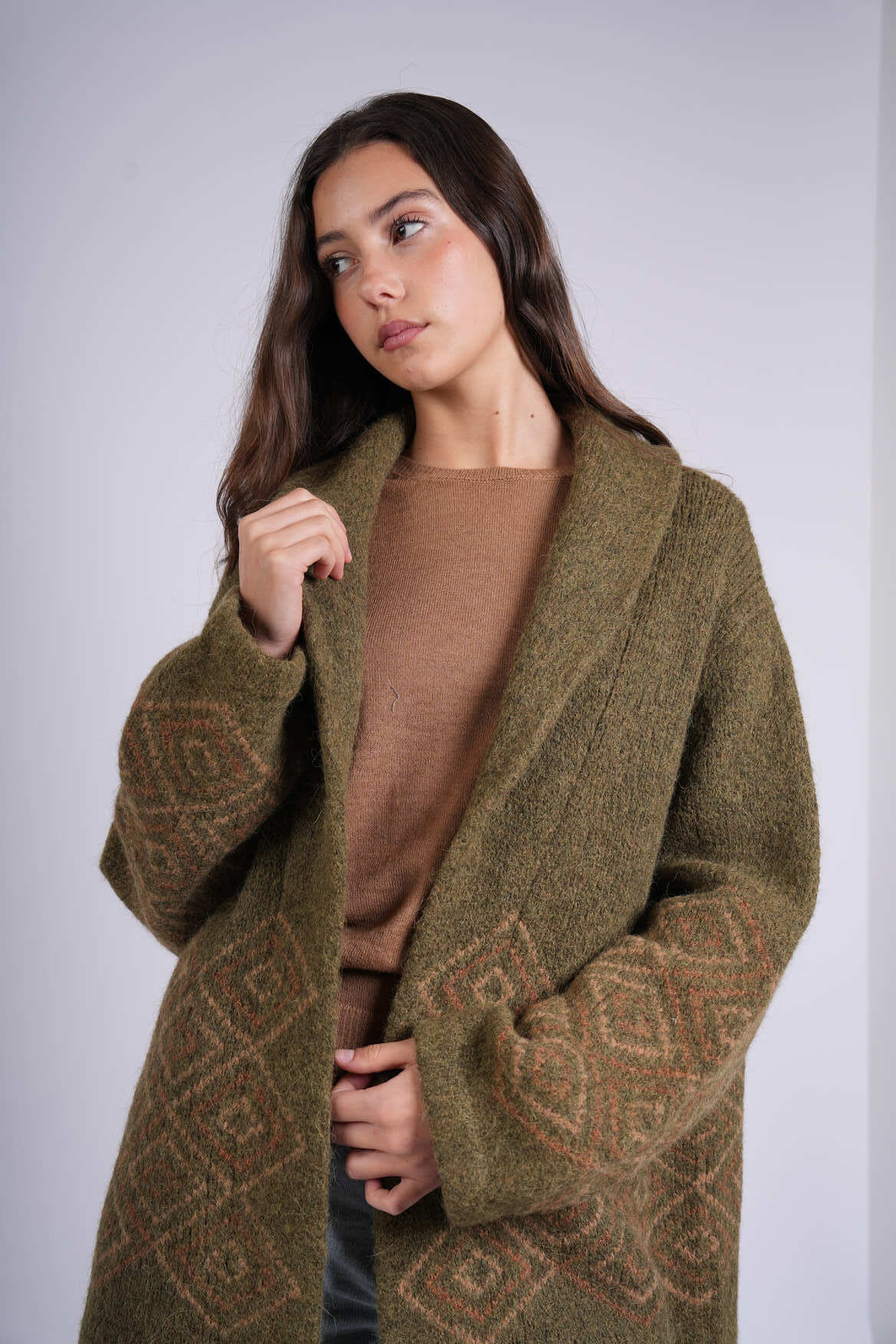 Rhombus Capote Coat